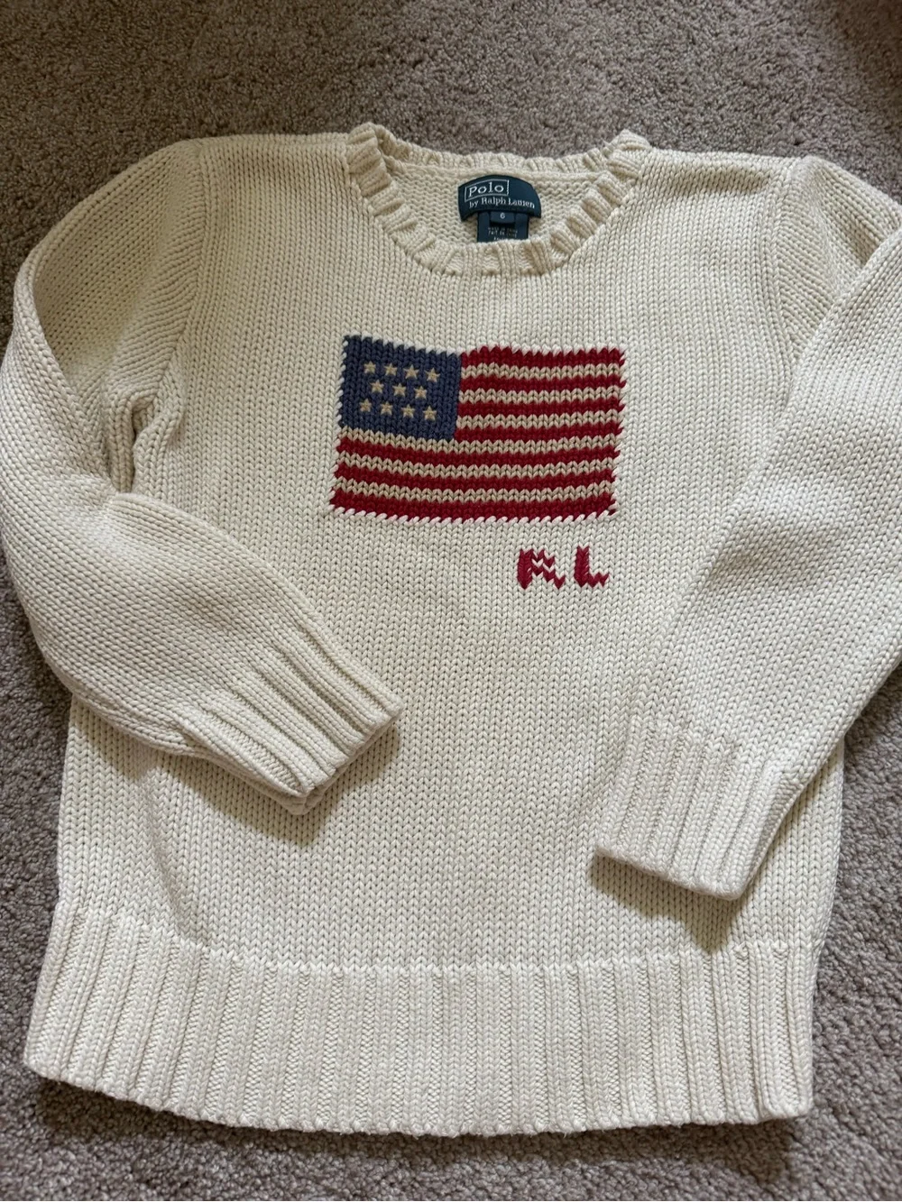 Ralph Lauren cream crewneck